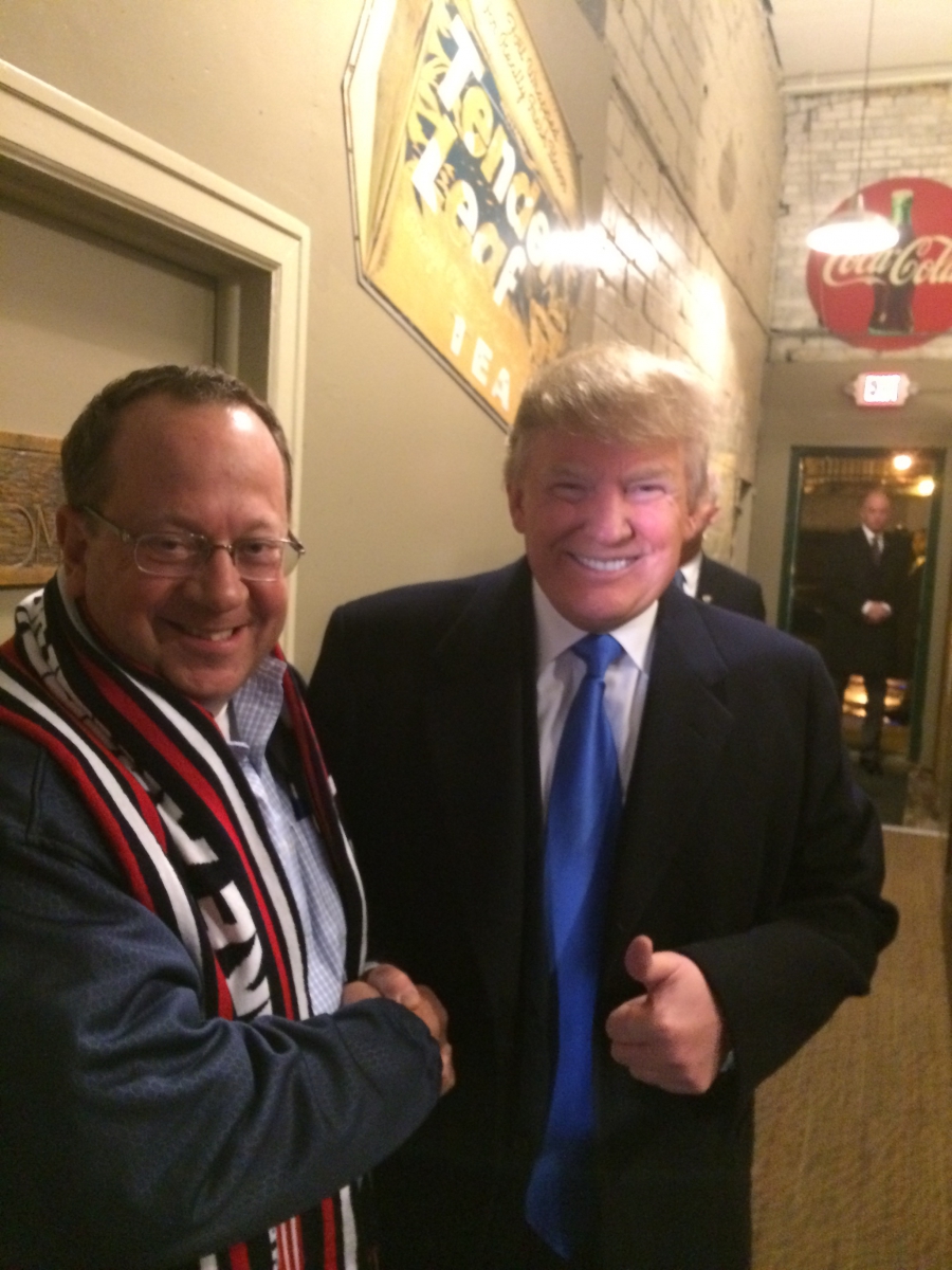 Dave McNeer meeting with then presidential candidate Donald Trump in Iowa in 2016. Dave McNeer meeting with then presidential candidate Donald Trump in Iowa in 2016.